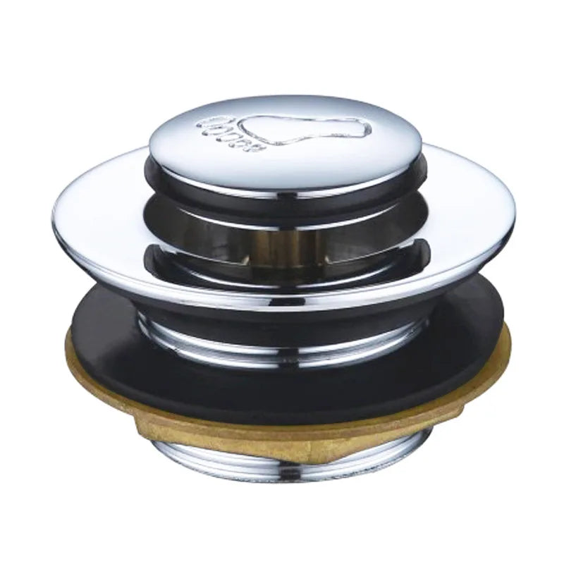 Bathtub Bounce Drainer/single-head Foot-operated Bathtub Drainer/copper Bathtub Drainer  Kitchen Accessories  tub drain
