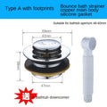 Bathtub Bounce Drainer/single-head Foot-operated Bathtub Drainer/copper Bathtub Drainer  Kitchen Accessories  tub drain